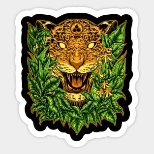 Lightning Leopard Sticker